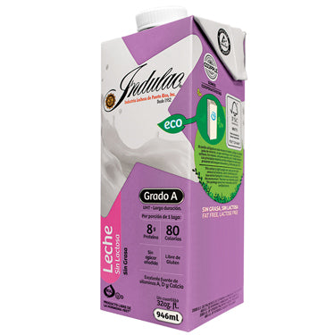 Leche Indulac sin Lactosa sin Grasa 32oz